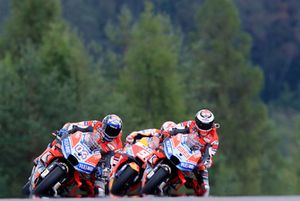 Jorge Lorenzo, Ducati Team, Andrea Dovizioso, Ducati Team, Marc Marquez, Repsol Honda Team