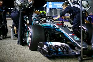 Lewis Hamilton, Mercedes-AMG F1 W09 sur la grille