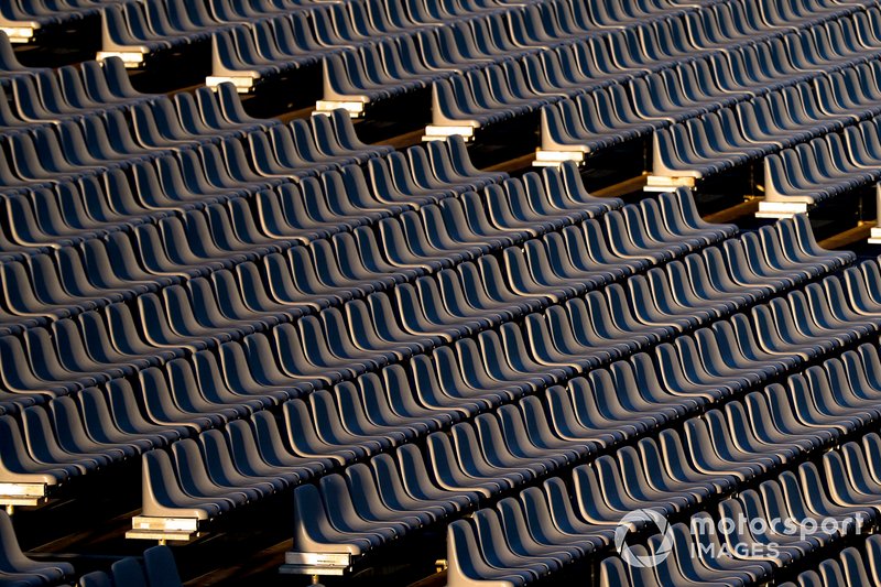 Empty grand stand seats