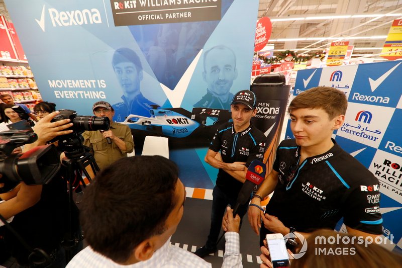Robert Kubica, Williams Racing, and George Russell, Williams Racing