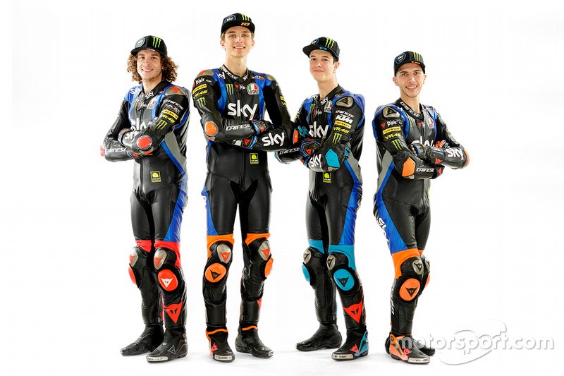 Luca Marini, Marco Bezzecchi, Celestino Vietti, Andrea Migno, Sky Racing Team VR46