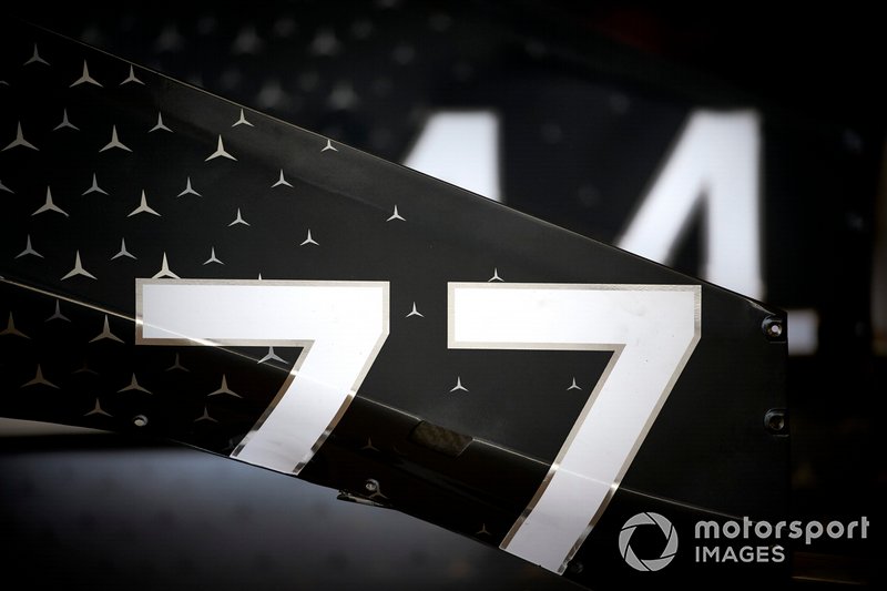Coche de Valtteri Bottas, Mercedes AMG W10 y Lewis Hamilton, Mercedes AMG F1 W10