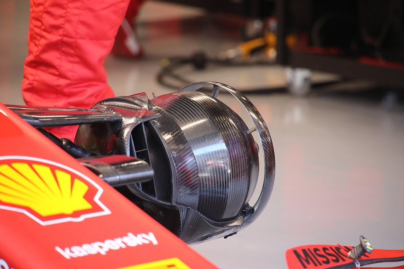 I freni anteriori della Ferrari SF1000