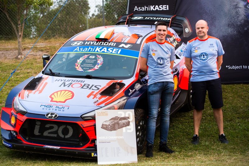 Craig Breen, Hyundai Motorsport, Andrea Adamo, Team principal Hyundai Motorsport, Hyundai i20 Coupe WRC