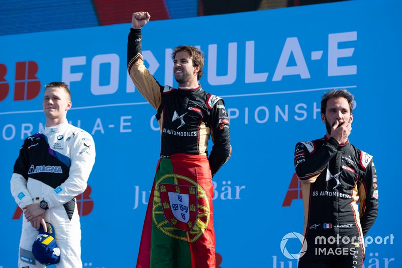 Podio: ganador de la carrera Antonio Felix da Costa, DS Techeetah segundo lugar Maximilian Günther, BMW I Andretti Motorsports, tercer lugar Jean-Eric Vergne, DS Techeetah