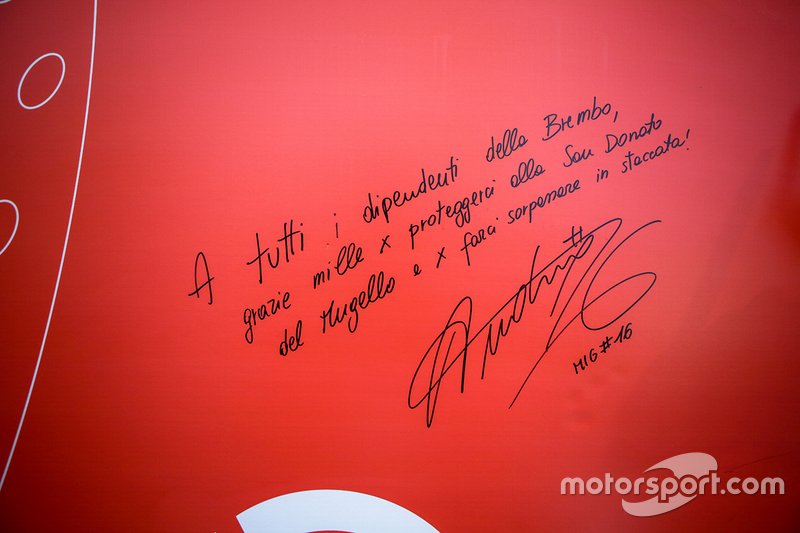 Visita di Andrea Migno e Celestino Vietti, Sky Racing Team VR46 presso la sede Brembo