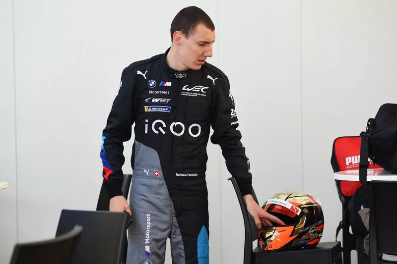 Raffaele Marciello avec un casque spécial en hommage à Jules Bianchi