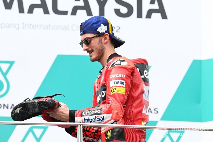 Podio: ganador Francesco Bagnaia, Ducati Team