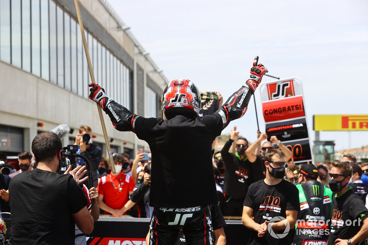 Jonathan Rea, Kawasaki Racing Team WorldSBK festeggia la 100esima gara nel WorldSBK