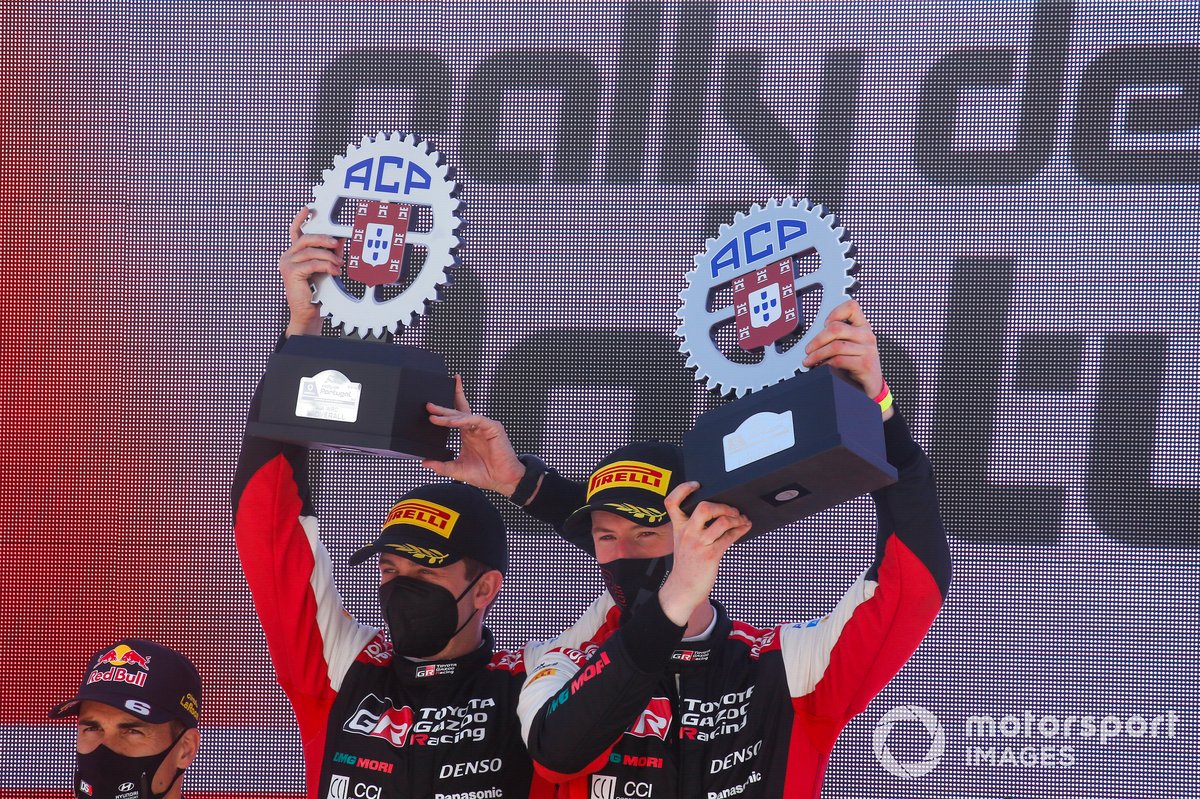 Podio: Elfyn Evans, Scott Martin, Toyota Gazoo Racing WRT Toyota Yaris WRC