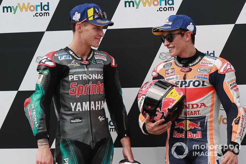 Fabio Quartararo, Petronas Yamaha SRT, Marc Marquez, Repsol Honda Team