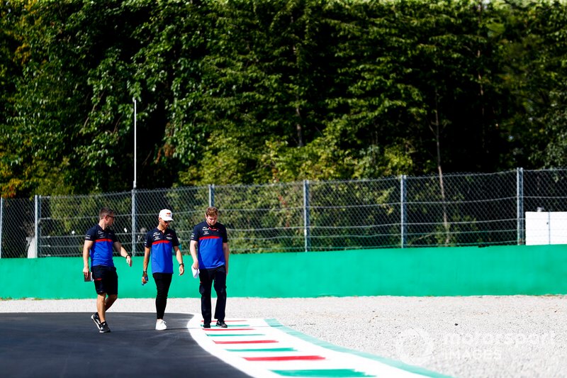 Pierre Gasly, Toro Rosso fait un trackwalk