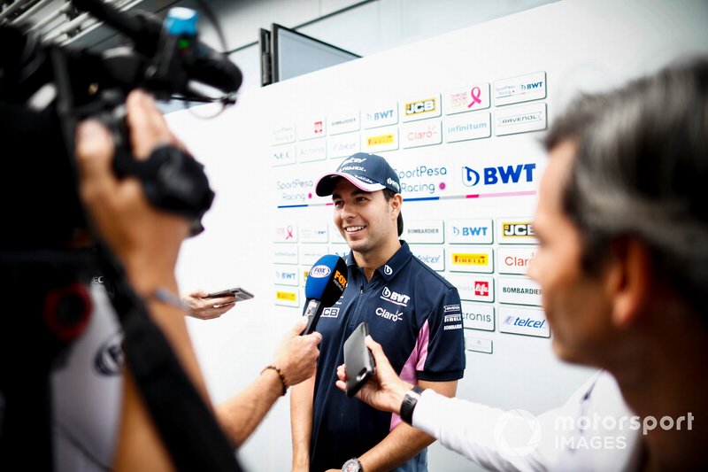 Sergio Perez, Racing Point parle aux médias