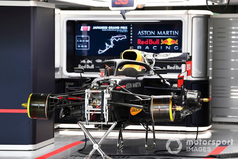 Suspensión delantera del Red Bull Racing RB15
