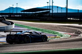 Valention Rossi is testing the Kessel Racing Ferrari 488 GT3
