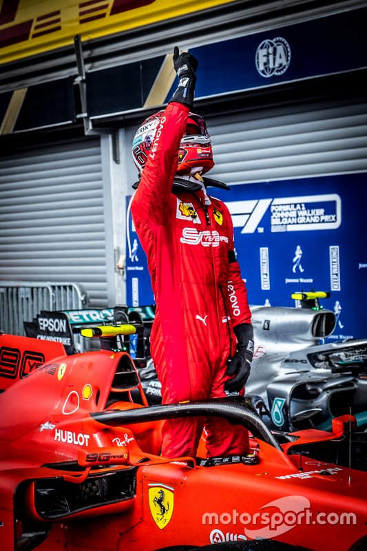 Race winner Charles Leclerc, Ferrari