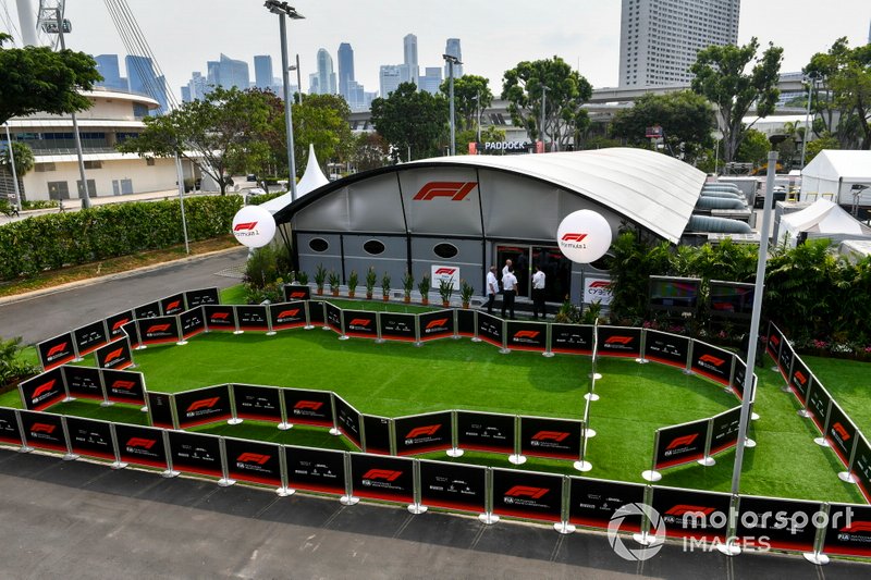Formula 1 Management building in the paddock