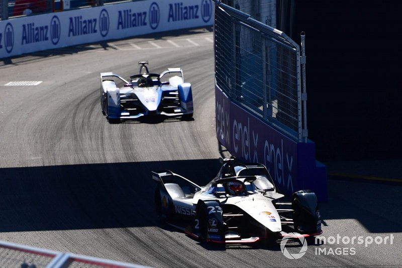 Sébastien Buemi, Nissan e.Dams, Nissan IMO1 Alexander Sims, BMW I Andretti Motorsports, BMW iFE.18 