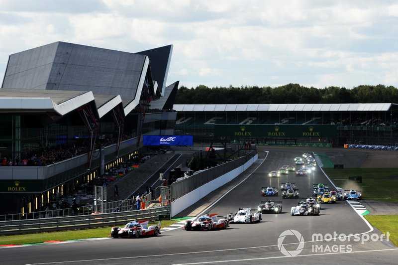 Partenza della gara di Silverstone