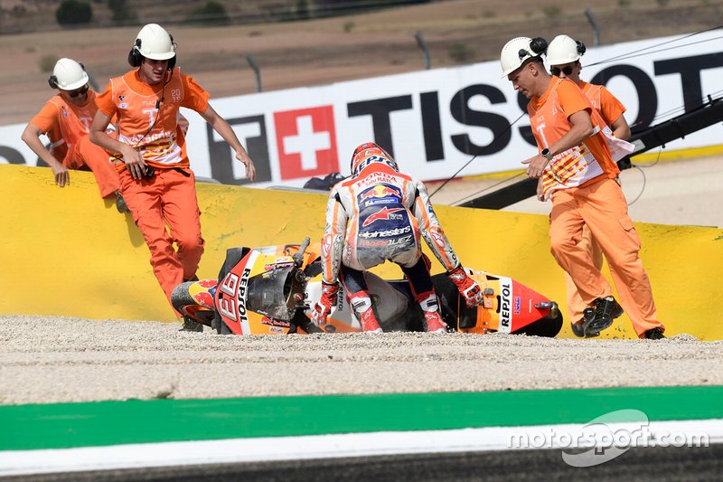 Marc Marquez, Repsol Honda Team crashes