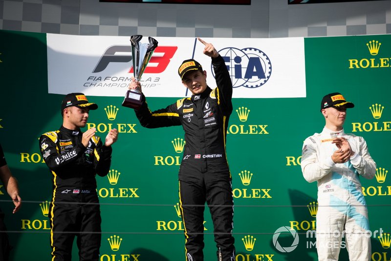 Christian Lundgaard, ART Grand Prix Max Fewtrell, ART Grand Prix e Jake Hughes, HWA RACELAB