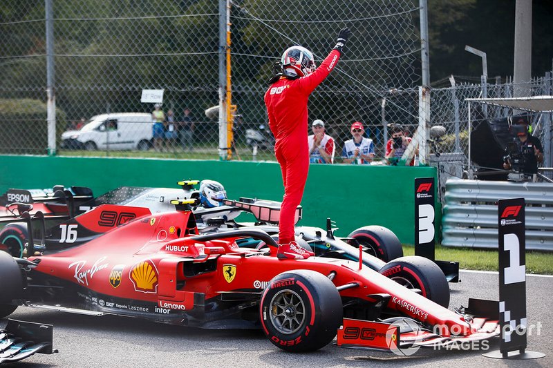 Le poleman Charles Leclerc, Ferrari SF90
