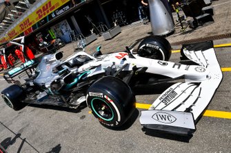 Mercedes AMG F1 W10 with special 125th year in motorsport livery