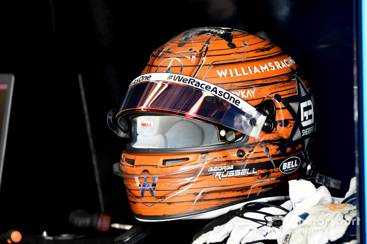 Casco speciale per George Russell, Williams