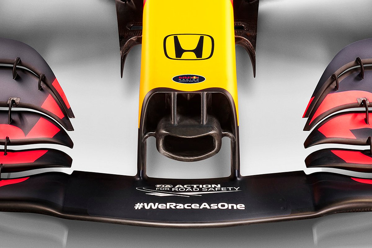 Detalle del morro del Red Bull Racing RB16B