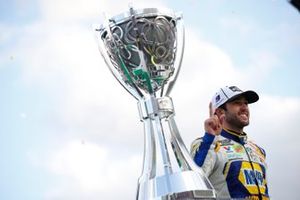 Chase Elliott, Hendrick Motorsports, Chevrolet Camaro NAPA Auto Parts, celebrates after winning the 2020 Nascar Cup Series Championship