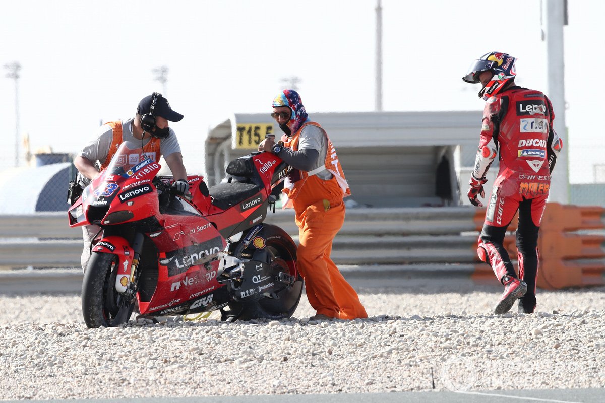 Jack Miller, Ducati Team crash