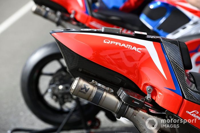 Detalle de la moto de Pramac Racing