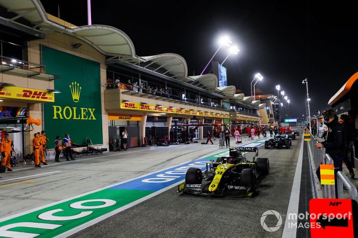 Esteban Ocon, Renault F1 Team R.S.20, sulla griglia