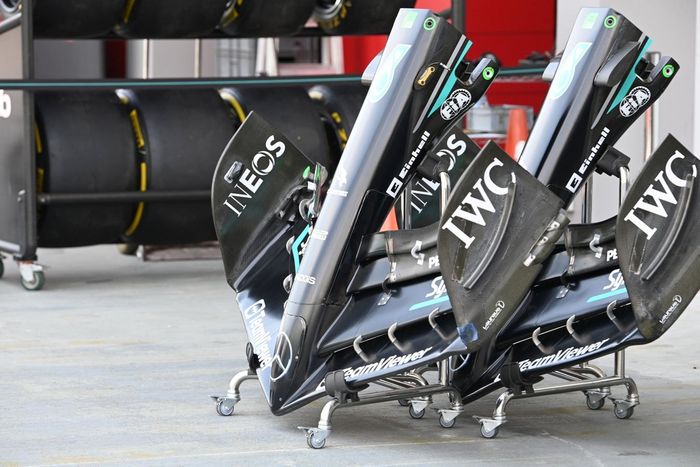 Mercedes W14 detalles técnicos