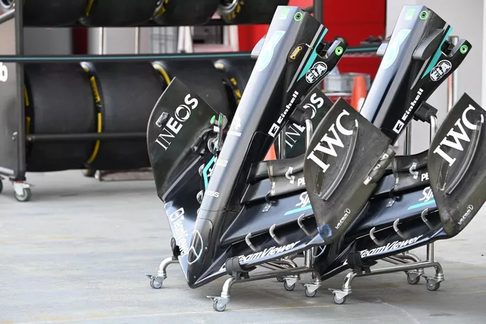 Mercedes W14 detalles técnicos