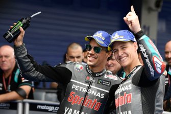 Polesitter Fabio Quartararo, Petronas Yamaha SRT, second place Franco Morbidelli, Petronas Yamaha SRT