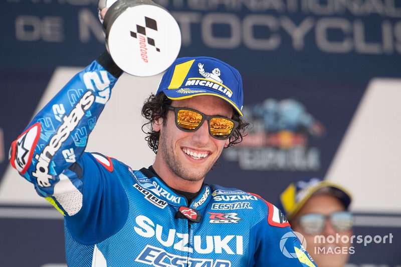 Podium: Second place Alex Rins, Team Suzuki MotoGP