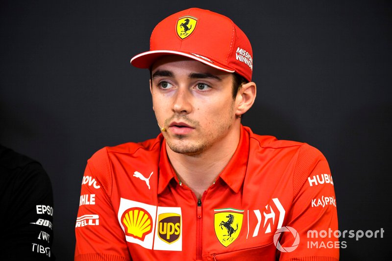 Charles Leclerc, Ferrari alla conferenza stampa