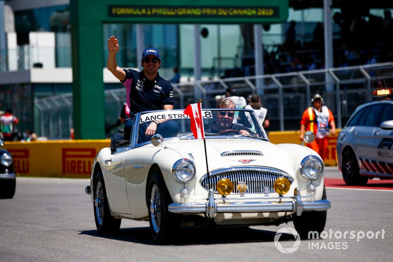 Lance Stroll, Racing Point, in the drivers parade