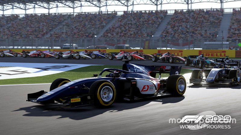 Imagen de la FIA F2 en el videojuego 'F1 2019'