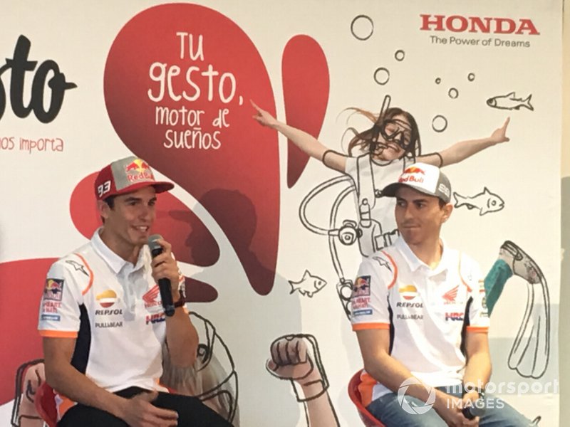 Marc Márquez y Jorge Lorenzo, Honda HRC, evento previo
