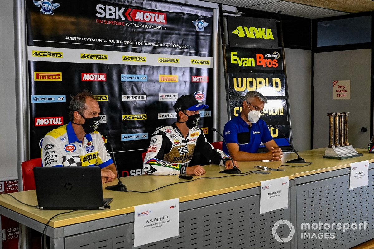 Andrea Locatelli, BARDAHL Evan Bros. WorldSSP Team celebrates his World Championship