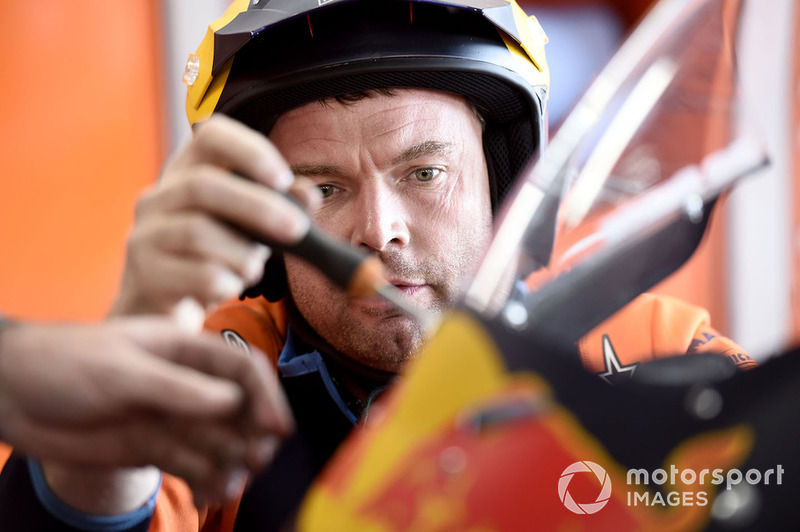 Red Bull KTM Factory Racing Mechanic at work