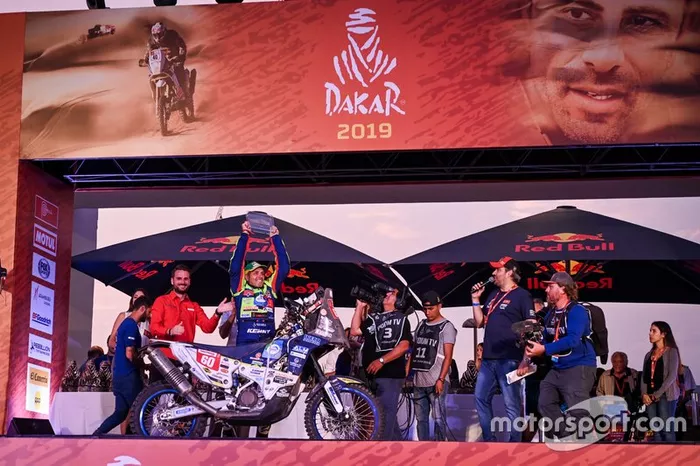 Straver no pódio do Dakar 2019