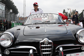Charles Leclerc, Sauber on the drivers parade