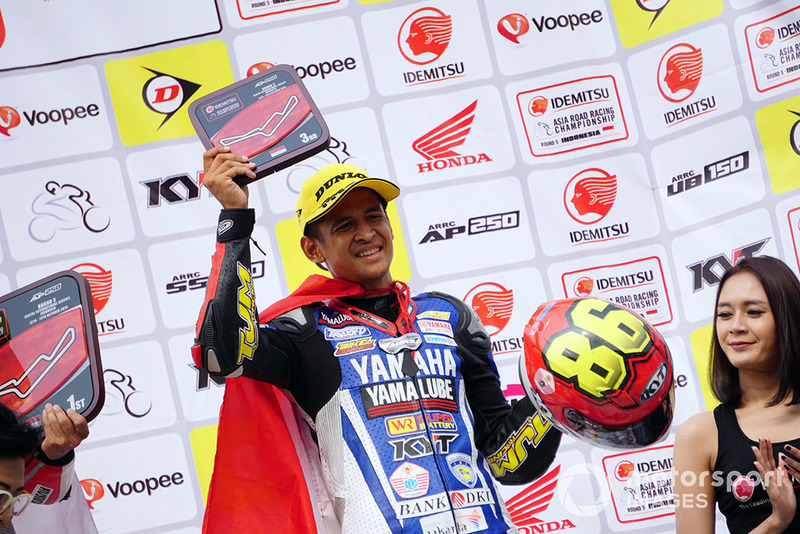 Podium AP250 ARRC Sentul 2018: Rafid Topan Sucipto, Yamaha TJM