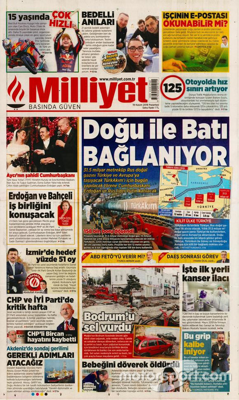 19 Kasım 2018 - Can Öncü haberini gazeteler nasıl gördü?