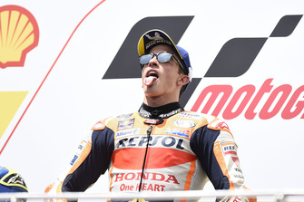 Podium : le vainqueur Marc Marquez, Repsol Honda Team