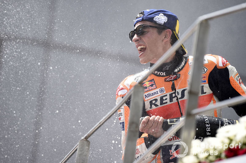 Podio: ganador de la carrera Marc Marquez, Repsol Honda Team
