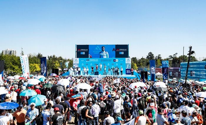 Sam Bird, Envision Virgin Racing, Pascal Wehrlein, Mahindra Racing, Daniel Abt, Audi Sport ABT Schaeffler, Leon Price, Envision Virgin Racing.